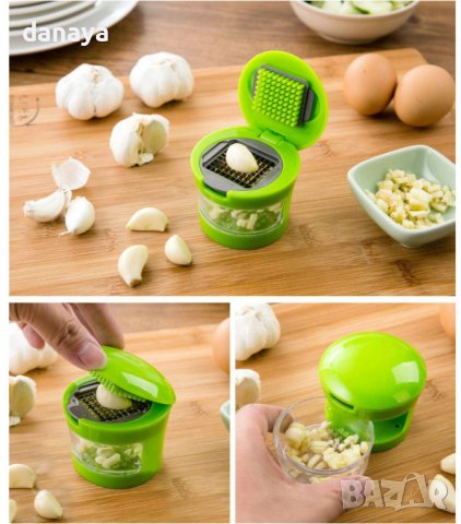 2968 Ръчна преса за чесън маслини практичен кухненски инструмент, снимка 2 - Прибори за хранене, готвене и сервиране - 37438207