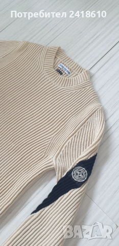 Stone Island Ribbed Wool Mens Size L - XL  ОРИГИНАЛ! Мъжки Пуловер!