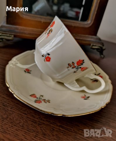 Art Deco Bohemia Czechoslovakia, Gebruder Benedikt чаша за кафе