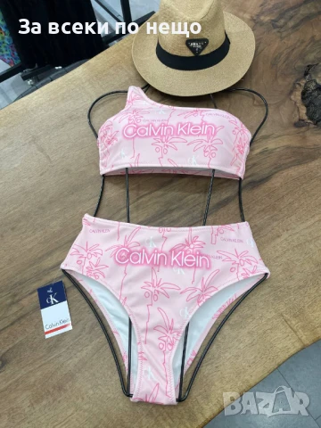 Calvin Klein Дамски Розов Бански С 2 Части👙Дамски Бански С Две Части Келвин Клайн Код A696