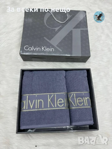 Calvin Klein Луксозни Хавлии - 2бр. в кутия - Налични Различни Цветове Код E696, снимка 5 - Хавлиени кърпи - 51151600
