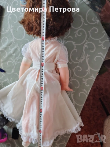 УНИКАЛНА Гигантска Ретро Кукла ( 66) см, снимка 8 - Кукли - 53339010