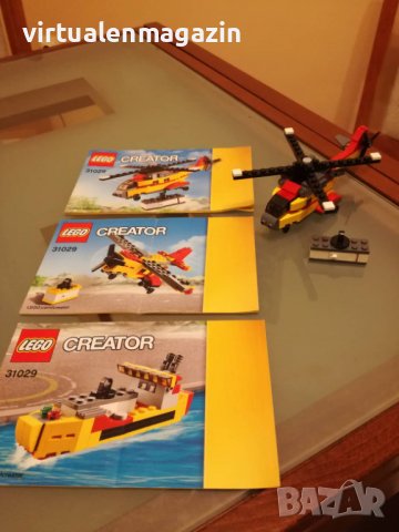 Конструктор Лего - модел LEGO Creator 3 в 1: 31029 - Товарен хеликоптер, снимка 1 - Конструктори - 37625232