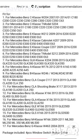 Никел добавки за копчета на мерцедес w212 w204 и др., снимка 14 - Аксесоари и консумативи - 44117964