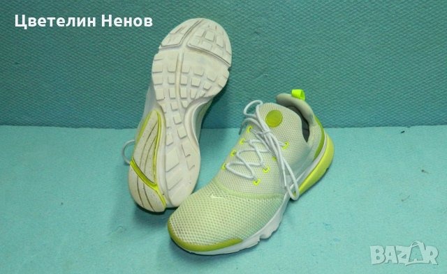 маратонки NIKE Presto Fly  Barely Volt/White/Volt  номер 40,5 , снимка 7 - Маратонки - 28298063