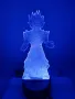 Dragon Ball Super Saiyan God Goku Екшън фигурки 3D настолна лампа 7 променящи цвета нощна лампа, снимка 7