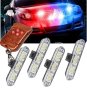LED безжични предупредителни мигащи светлини аварийни блиц лампи 4 лед, снимка 1 - Аксесоари и консумативи - 43723261