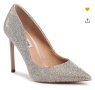Дамски обувки на ток с кристали, снимка 1 - Дамски обувки на ток - 39910353