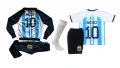 Messi Детски комплект сет Къс + дълъг ръкав + Чорапи Аржентина 2026, снимка 2