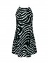  Triumph L черно-бяла плажна рокля от вискоза лятна рокля плажно облекло плажни рокли Триумф, снимка 3