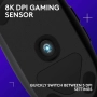 НОВА, тествана геймърска мишка Logitech G203 LightSync с кабел, 8000 DPI, Rainbow Optical Effect..., снимка 7