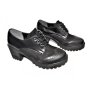 Дамски ежедневни обувки в черно с връзки, снимка 1 - Дамски ежедневни обувки - 43985896