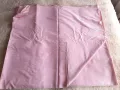 Плат Розово каре, от комбинат „Васил Коларов“ – Габрово, 80-те години, снимка 2