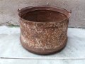 стар огромен кован казан, котел за декорация - възраждане!, снимка 2