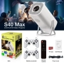 % Нов S40Max 450 Смарт проектор и игрова конзола с 35 000 вградени игри 4K, Android 11, снимка 14