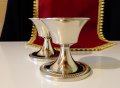 Посребрен бокал,масивен 8 см. , снимка 7