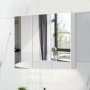 Шкаф за баня с огледало SGJTBC002WH, снимка 5