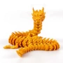  Китайски дракон 3D. Играчка. Златист, снимка 4