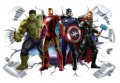 3D прави герои avengers Марвел Капитан Америка Хълк  Айрън мен Тор Отмъстителите стикер за стена