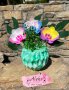 Ръчно изработен букет Орхидея - подарък за рожден и имен ден, снимка 1 - Стайни растения - 43793645
