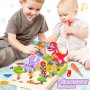 Нова STEM играчка за деца 4+ години 3D пъзел бормашина строителни блокове , снимка 5