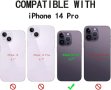 Zouzt 4 в 1 Калъф за iPhone 14 Pro черен, снимка 4
