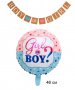 girl or boy бебешки бебешко парти парти фолио фолиев балон хелий или въздух, снимка 1 - Други - 27860905