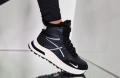 Nike Дамски Черни Боти С Бяла Подметка Найк Код P1407, снимка 5