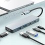 Нов USB C многопортов адаптер докинг станция за MacBook Pro, iPad Pro, снимка 1