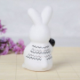 4617 Великденска декорация керамично зайче в черно и бяло, снимка 4