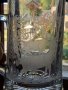 Немска стъклена гравирана халба