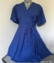 Дамска синя рокля, снимка 6