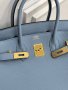 Hermes Birkin 30 Blue Lin, снимка 2