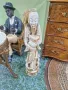 Уникална голяма антикварна колекционерска китайска каменна фигура статуетка , снимка 3