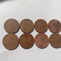 лот от 9 монети от 5 евро-цента 1999-, снимка 6 - Нумизматика и бонистика - 42125310