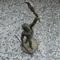 Бронзова пластика статуетка , снимка 5 - Антикварни и старинни предмети - 28295111