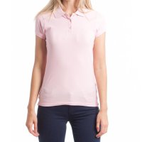 Дамска памучна блуза в розово Polo Club - S, снимка 1 - Блузи с дълъг ръкав и пуловери - 43114011