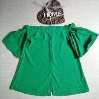 Зелена блуза, снимка 4 - Туники - 28683866