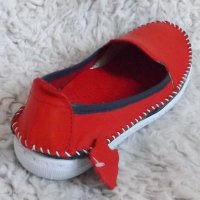 Обувки, естествена кожа, червени, сини и бежови, код 51/ ББ1/47, снимка 16 - Дамски ежедневни обувки - 36759242