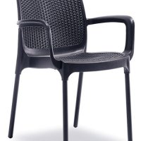 Столове имитация на ратан от полипропилен в бял,бежев,кафяв,черен цвят, снимка 12 - Столове - 43936396
