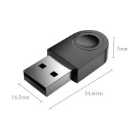 Orico блутут адаптер Bluetooth 5.0 USB adapter, black - BTA-608-BK, снимка 5 - Други - 44000138