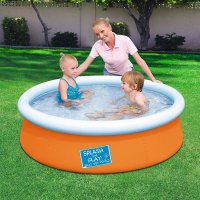 Детски ( бебешки) басейн кръгъл надуваем 1.52м x 38см BESTWAY 57241, снимка 2 - Басейни и аксесоари - 39614543