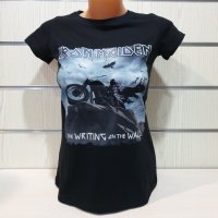 Нова дамска тениска на музикалната група Iron Maiden – The Writing On The Wall, снимка 1 - Тениски - 36598848