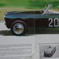 Ретро Рекламен проспект на автомобил Austin Healey Sprite Mk||| формат А4 на Английски език, снимка 4 - Специализирана литература - 37255587