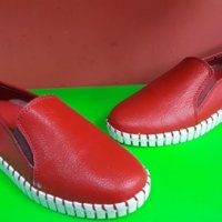 Английски дамски мокасини естествена кожа-2 цвята, снимка 1 - Дамски ежедневни обувки - 28412321