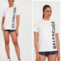 Бяла тениска  Balenciaga Br788, снимка 1 - Тениски - 32679663