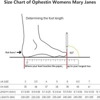 Ophestin Дамски кожени обувки с велкро закопчаване Mary Janes, плътно бежово, размер 36 , снимка 3 - Дамски ежедневни обувки - 43929646