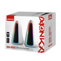 Marvo Тонколони Gaming Speakers 2.0 6W, RGB - Monka Zilla SG-500, снимка 4 - Тонколони - 44128845