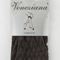Дамски фини 7/8 чорапи в цвят графит марка Veneziana , снимка 1 - Дамски чорапи - 32475664