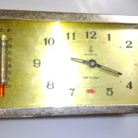 Будилник,механичен с термометър, снимка 1 - Антикварни и старинни предмети - 40876195